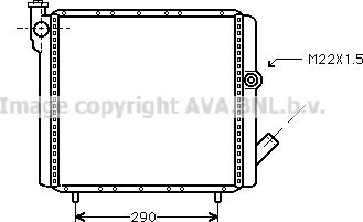 Prasco RTA2070 - Radiateur, refroidissement du moteur cwaw.fr