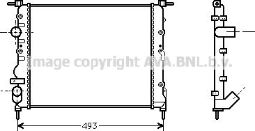 Prasco RTA2218 - Radiateur, refroidissement du moteur cwaw.fr