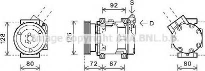 Prasco RTAK468 - Compresseur, climatisation cwaw.fr