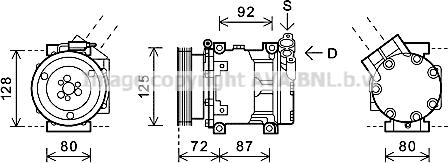 Prasco RTAK479 - Compresseur, climatisation cwaw.fr