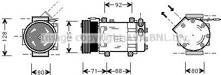 Prasco RTAK127 - Compresseur, climatisation cwaw.fr