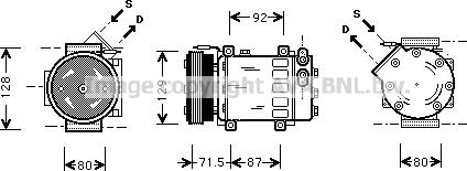 Prasco RTAK281 - Compresseur, climatisation cwaw.fr