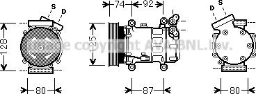 Prasco RTK452 - Compresseur, climatisation cwaw.fr