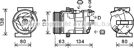 Prasco RTK481 - Compresseur, climatisation cwaw.fr