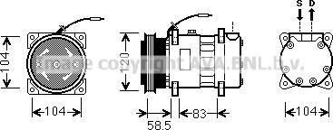 Prasco RTK433 - Compresseur, climatisation cwaw.fr