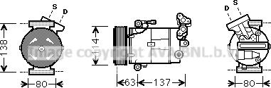 Prasco RTK437 - Compresseur, climatisation cwaw.fr