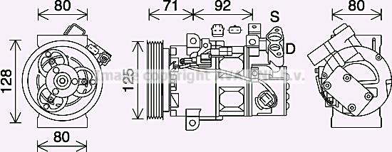 Prasco RTK636 - Compresseur, climatisation cwaw.fr