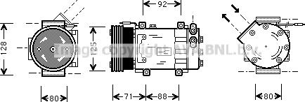 Prasco RTK127 - Compresseur, climatisation cwaw.fr