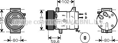 Prasco RTK345 - Compresseur, climatisation cwaw.fr