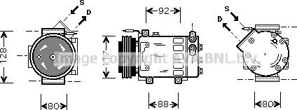 Prasco RTK285 - Compresseur, climatisation cwaw.fr