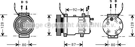 Prasco SBK052 - Compresseur, climatisation cwaw.fr