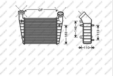 Prasco SK418N004 - Intercooler, échangeur cwaw.fr