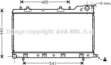 Prasco SU2071 - Radiateur, refroidissement du moteur cwaw.fr