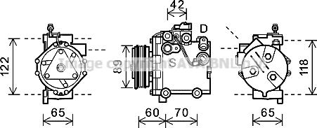 Prasco SZAK125 - Compresseur, climatisation cwaw.fr