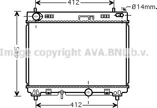 Prasco TO2358 - Radiateur, refroidissement du moteur cwaw.fr