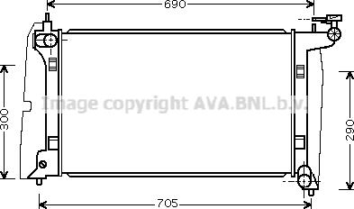 Prasco TO2302 - Radiateur, refroidissement du moteur cwaw.fr