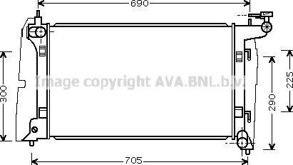 Prasco TO2323 - Radiateur, refroidissement du moteur cwaw.fr