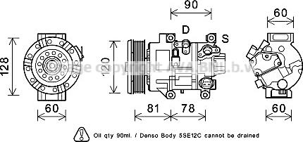 Prasco TOAK581 - Compresseur, climatisation cwaw.fr