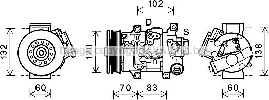 Prasco TOAK627 - Compresseur, climatisation cwaw.fr