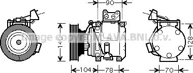 Prasco TOK438 - Compresseur, climatisation cwaw.fr