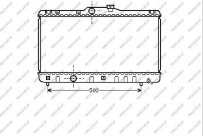 Prasco TY082R001 - Radiateur, refroidissement du moteur cwaw.fr