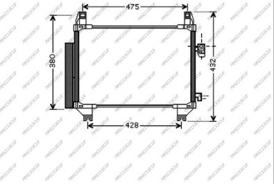 Prasco TY325C002 - Condensateur, climatisation cwaw.fr