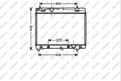 Prasco TY325R006 - Radiateur, refroidissement du moteur cwaw.fr