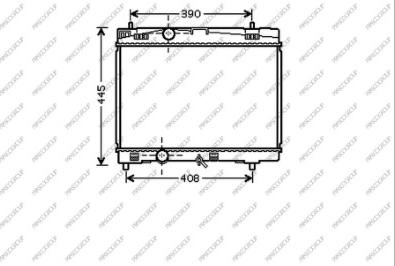 Prasco TY325R001 - Radiateur, refroidissement du moteur cwaw.fr