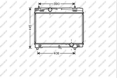 Prasco TY325R003 - Radiateur, refroidissement du moteur cwaw.fr