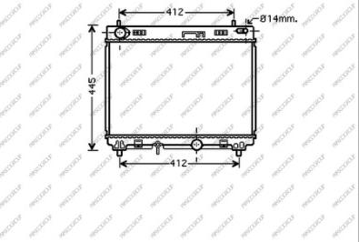 Prasco TY325R002 - Radiateur, refroidissement du moteur cwaw.fr