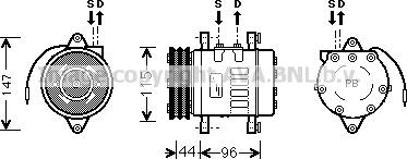 Prasco UVK069 - Compresseur, climatisation cwaw.fr