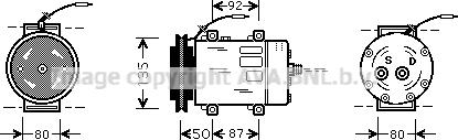 Prasco UVK148 - Compresseur, climatisation cwaw.fr