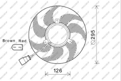 Prasco VG055F006 - Ventilateur, refroidissement du moteur cwaw.fr