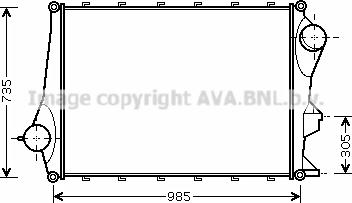 Prasco VL4043 - Intercooler, échangeur cwaw.fr