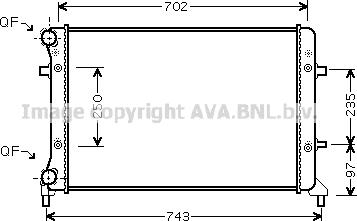 Prasco VN2204 - Radiateur, refroidissement du moteur cwaw.fr