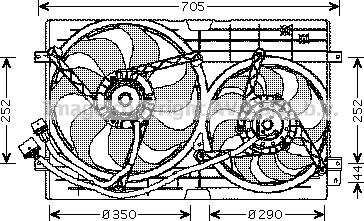 Prasco VN7508 - Ventilateur, refroidissement du moteur cwaw.fr