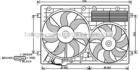 Prasco VN7529 - Ventilateur, refroidissement du moteur cwaw.fr