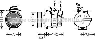 Prasco VNK318 - Compresseur, climatisation cwaw.fr