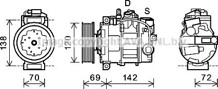 Prasco VNK321 - Compresseur, climatisation cwaw.fr