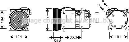 Prasco VNK281 - Compresseur, climatisation cwaw.fr