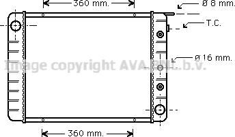 Prasco VO2051 - Radiateur, refroidissement du moteur cwaw.fr