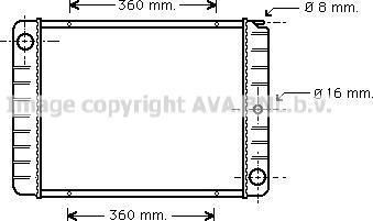 Prasco VO2038 - Radiateur, refroidissement du moteur cwaw.fr