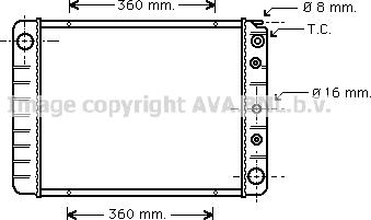 Prasco VO2028 - Radiateur, refroidissement du moteur cwaw.fr