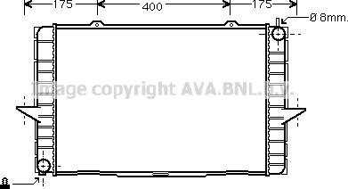 Prasco VO2148 - Radiateur, refroidissement du moteur cwaw.fr