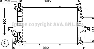 Prasco VO2117 - Radiateur, refroidissement du moteur cwaw.fr