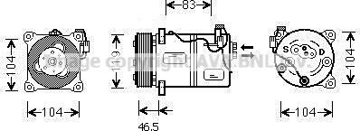 Prasco VOK059 - Compresseur, climatisation cwaw.fr