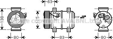 Prasco VOK120 - Compresseur, climatisation cwaw.fr