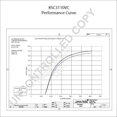 Prestolite Electric 8SC3110VC - Alternateur cwaw.fr