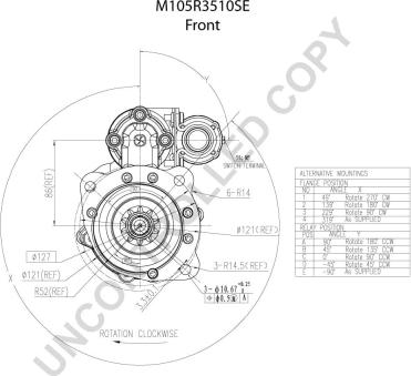 Prestolite Electric M105R3510SE - Démarreur cwaw.fr