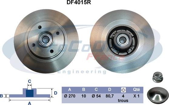 Procodis France DF4015R - Disque de frein cwaw.fr